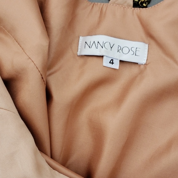 Nancy Rose salmon color cocktail dress size 4 - Picture 6 of 6